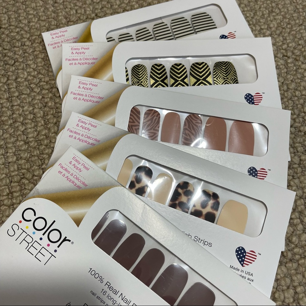 Set of 5 Unopened Color Street Nails